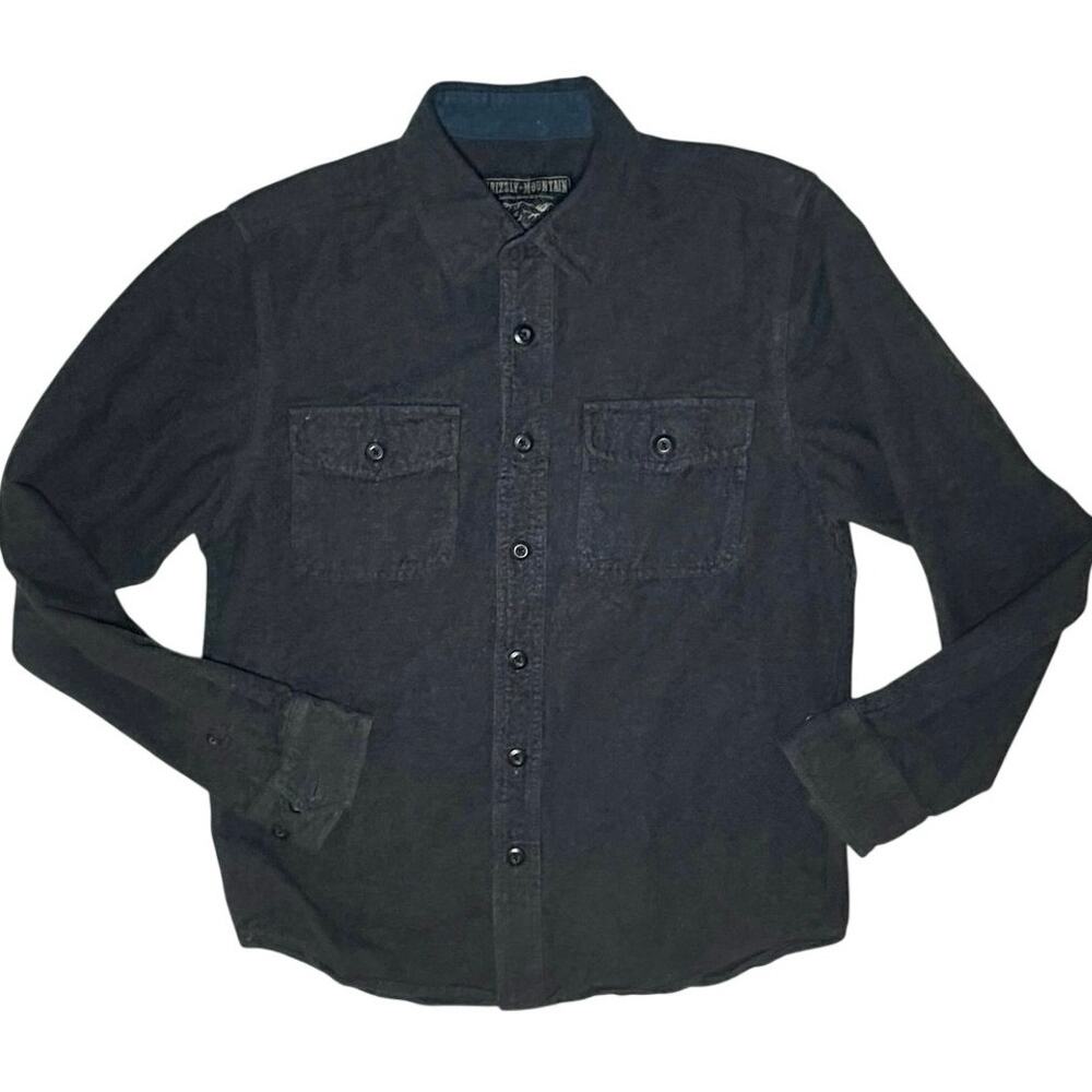 Grizzly Mountain 100% Cotton Chamois Button Up Pockets Men’s Small Gray Workwear